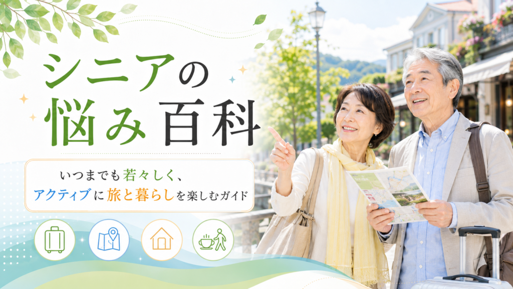 シニアの悩み百科｜いつまでも若々しく、アクティブに旅と暮らしを楽しむガイド
