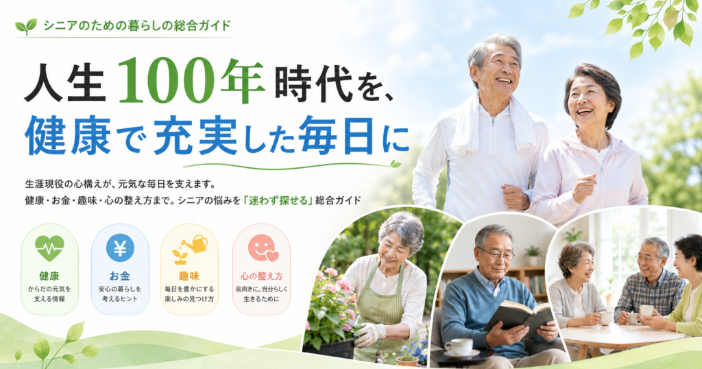 人生100年時代、健康で充実した毎日を送るために